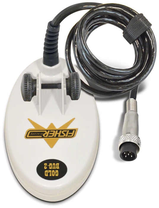 Fisher 6.5-Inch Elliptical Search Coil with 7' Cable for Gold Bug 2 Body Side Profile Right