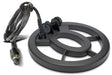 Fisher 7-Inch Black Round Metal Detector Search Coil Body with Screw Cable