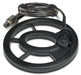 Fisher 7-Inch Black Round Metal Detector Search Coil Body with Screw Cable Side Profile Left