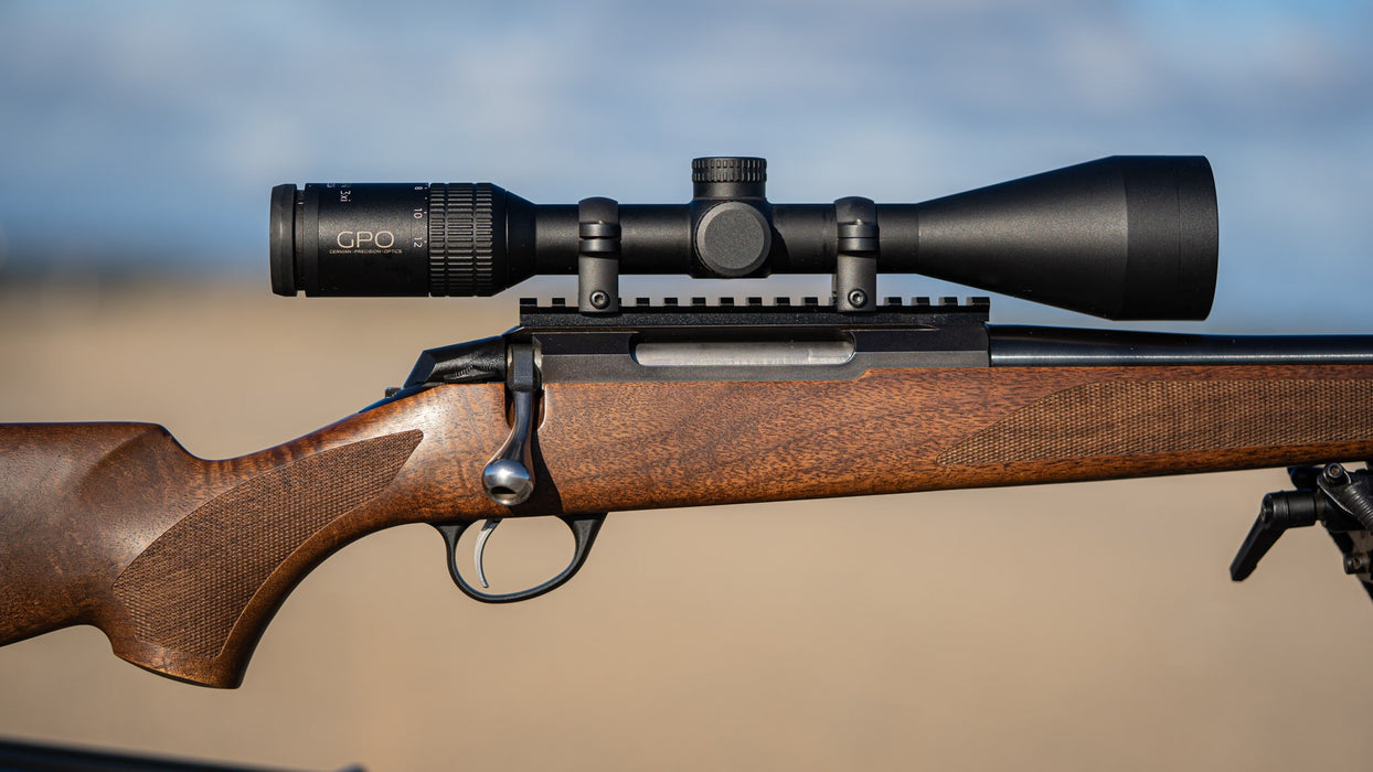 German Precision Optics GPO Passion 3x 4-12x50mm Illuminated Riflescope Lifestyle Photo