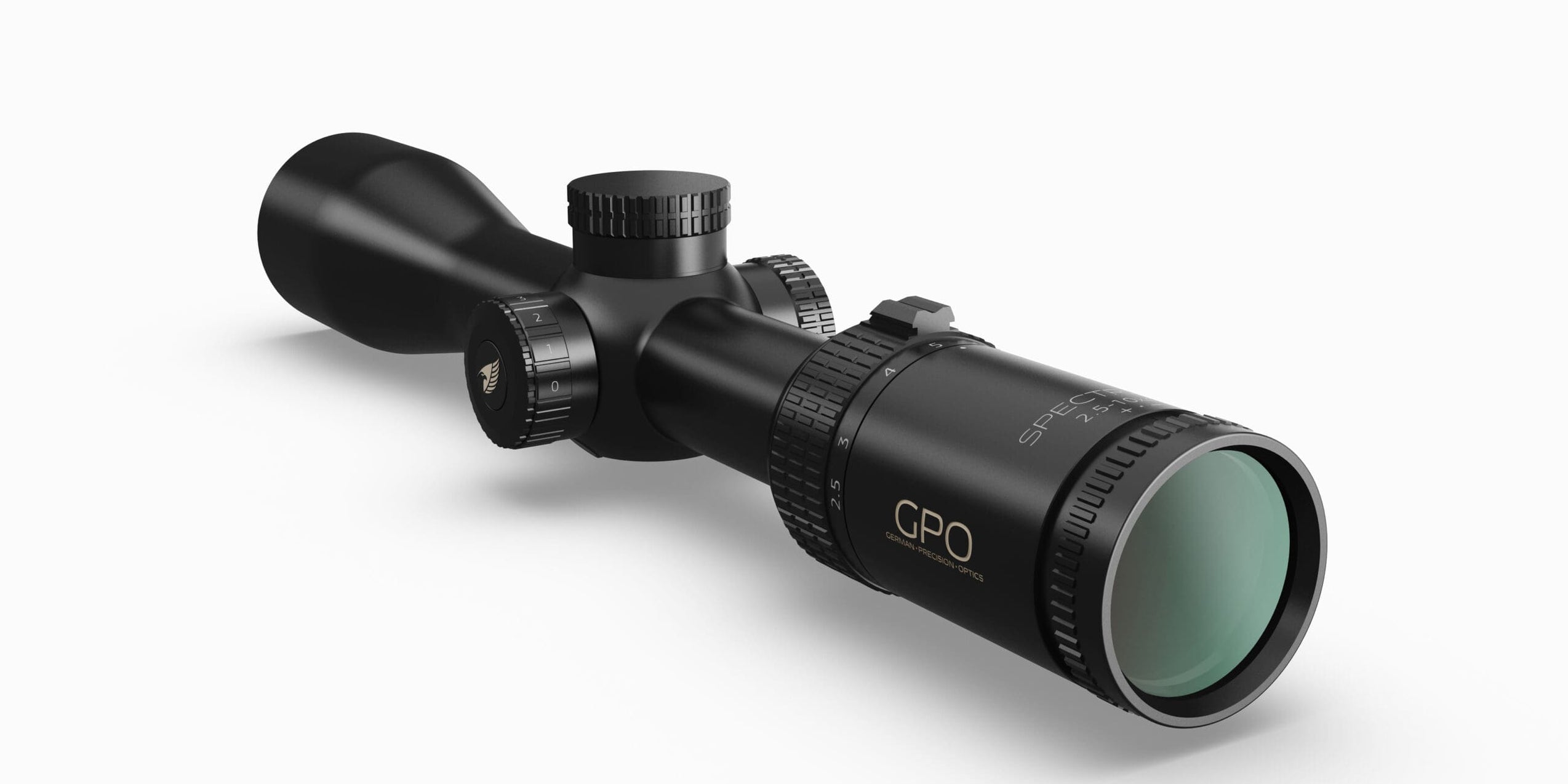 German Precision Optics GPO Spectra 4x 2.5-10x44mm Illuminated Riflesc ...