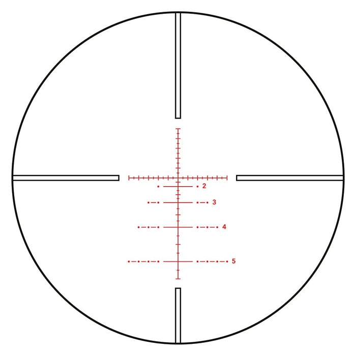 German Precision Optics GPO Spectra 6x 2-12x44mm Illuminated Riflescope BRWi Reticle