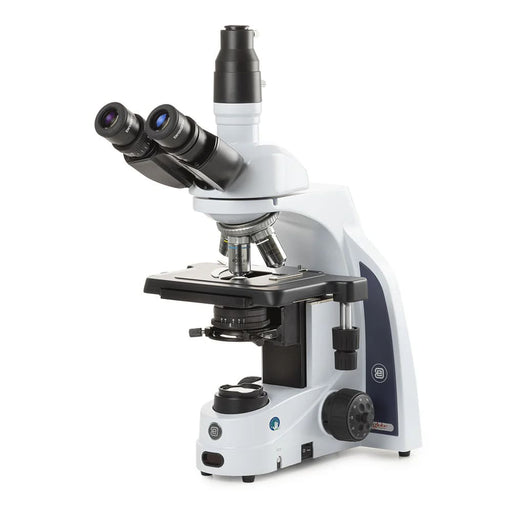 Globe Scientific Euromex iScope Trinocular Microscope EWF 10x/22mm Eyepiece, Quintuple Nosepiece w/ E-Plan EPLI - Model #EIS-1153-EPLI