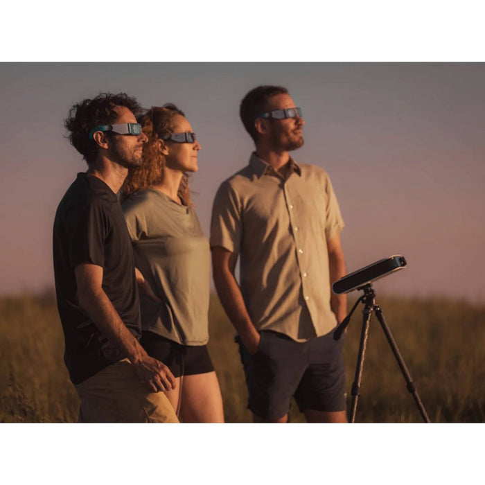 Group of People Using Vaonis Hestia Smart Telescope Outdoors