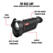 Guide TD653 LRF 2.6X 640x512 50mm Thermal Monocular - Features