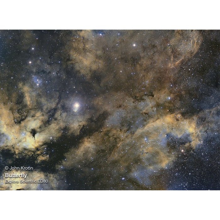 Image Captured Using Explore Scientific ED 80mm - FCD100 Series Air-Spaced Triplet Refractor Telescope Butterfly