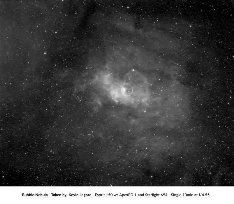 Image Captured Using Starizona Apex ED 0.65x Reducer / Flattener Lens S-Version Bubble Nebula