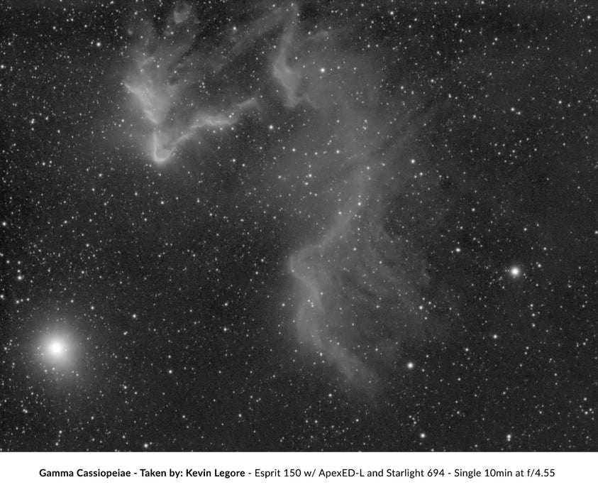 Image Captured Using Starizona Apex ED 0.65x Reducer / Flattener Lens S-Version Gamma Cassiopeiae
