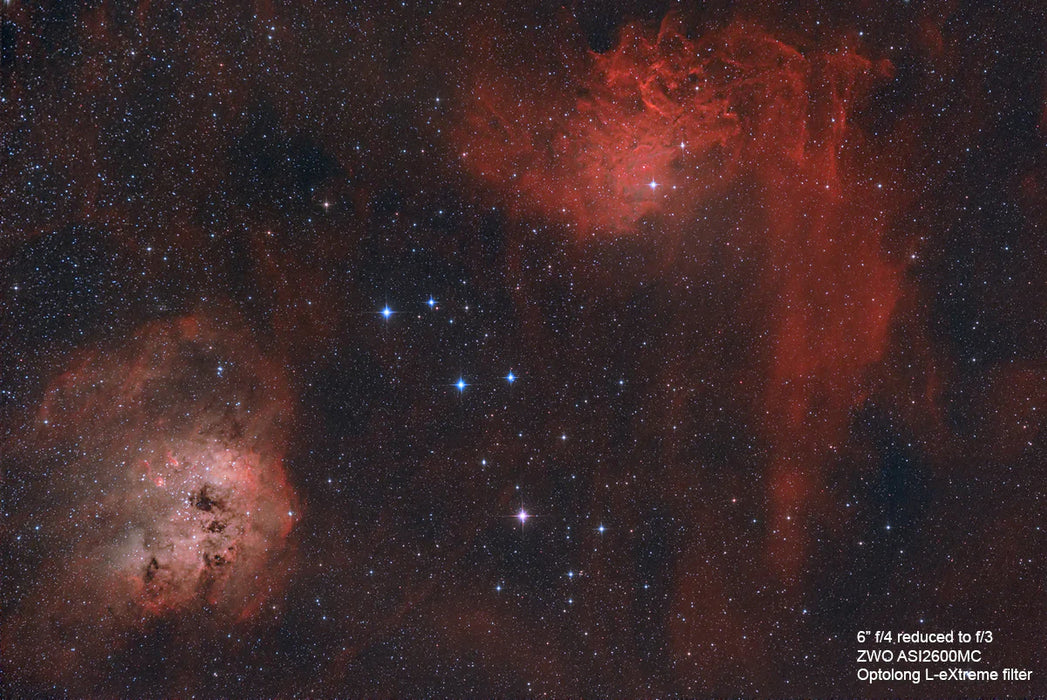 Image Captured Using Starizona Nexus 0.75x Newtonian Focal Reducer-Coma Corrector Lens Flaming Tadpole