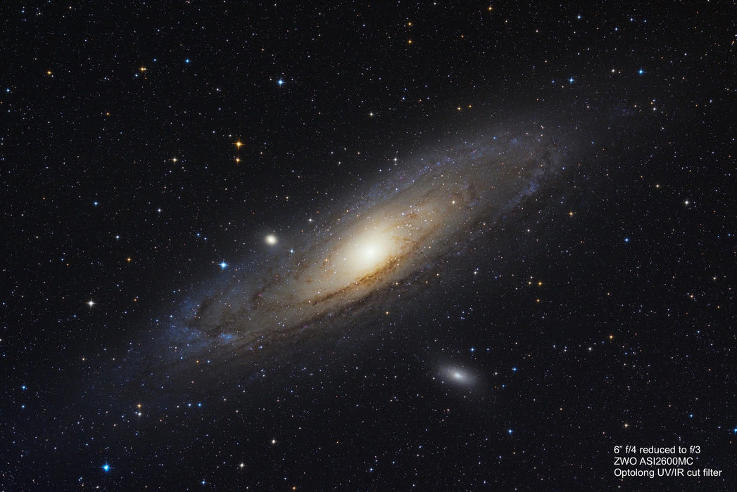 Image Captured Using Starizona Nexus 0.75x Newtonian Focal Reducer-Coma Corrector Lens Milky Way