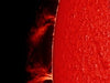 Image Taken Using a Refractor with DayStar QUARK H-Alpha Eyepiece Solar Filter Prominence