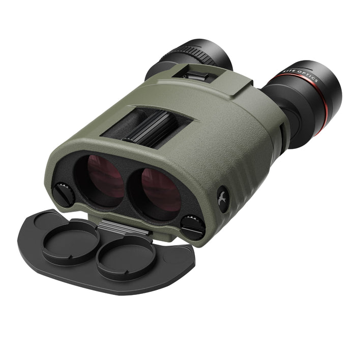 Kite Optics 14x30mm APC Stabilized II Binoculars - Body in Sage Green Silicon Jacket with Objective Lens Cover