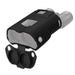 Kite Optics APC 42 ED Full Black Silicon Binocular Jacket - Angled Front View Showing The Full Black Silicon Jacket Fitted On APC 42 ED Binoculars With Open Objective Lens Covers