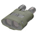 Kite Optics APC 50 Sage Green Silicon Binocular Jacket - K280116 - Angled Front View Showing Objective Lenses