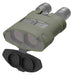 Kite Optics APC 50 Sage Green Silicon Binocular Jacket - K280116 - Angled Front View With Open Lens Covers