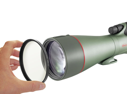 Kowa TP-105FT Protective Filter Attaching to a Telescope