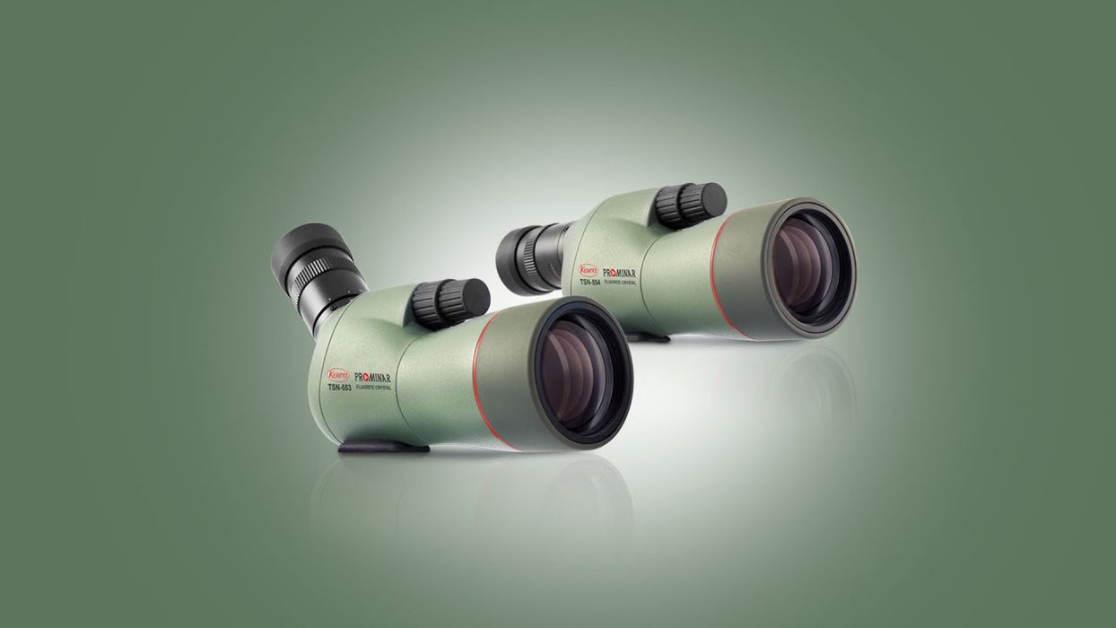 Kowa TSN-553 and 554 15-45x55mm Straight and Angled Spotting Scope
