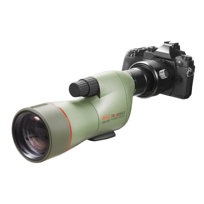 Kowa TSN-DA20 Digiscoping Adapter Attached to DSLR and Telescope
