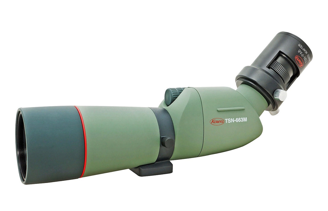 Kowa TSN-PA8 Digiscoping Adapter for TSN-660M/600/82SV Attached to TSN-663M Spotting Scope