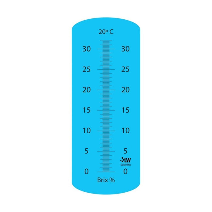 LW Scientific BRIX Refractometer Scale