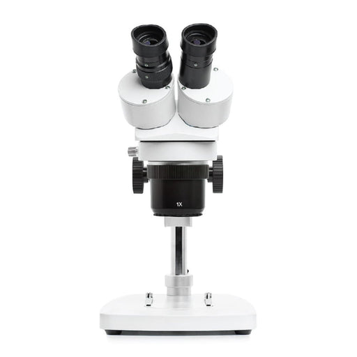 LW Scientific DM Dual Mag Stereoscope on Pole Stand - Front View Profile