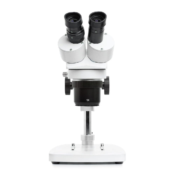 LW Scientific DM Dual Mag Stereoscope on Pole Stand - Front View Profile