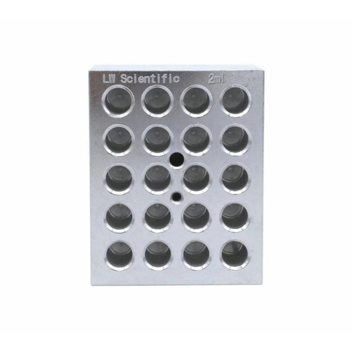 LW Scientific Digital Dry Bath Incubator with Two 20-Place 2ml Heat Blocks - 20 Capacity Heat Block