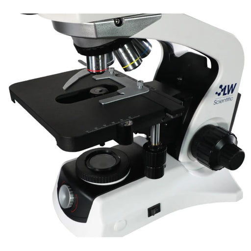 LW Scientific Innovation Biological Binocular Microscope with 4 Infinity Plan Objectives - Stage
