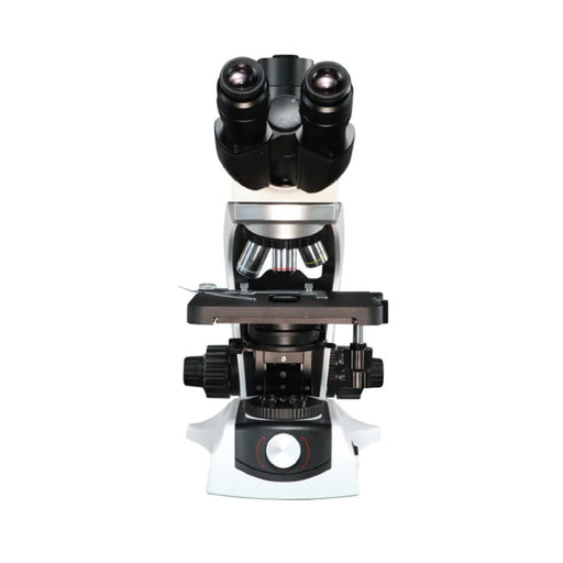 LW Scientific Innovation Infinity Plan Biological Microscope Body Front View Profile