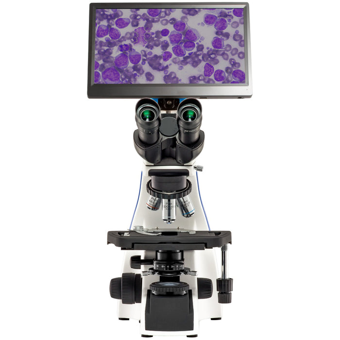 LW Scientific Innovation Trinocular Microscope with BioVID 1080 Camera and 13 Monitor