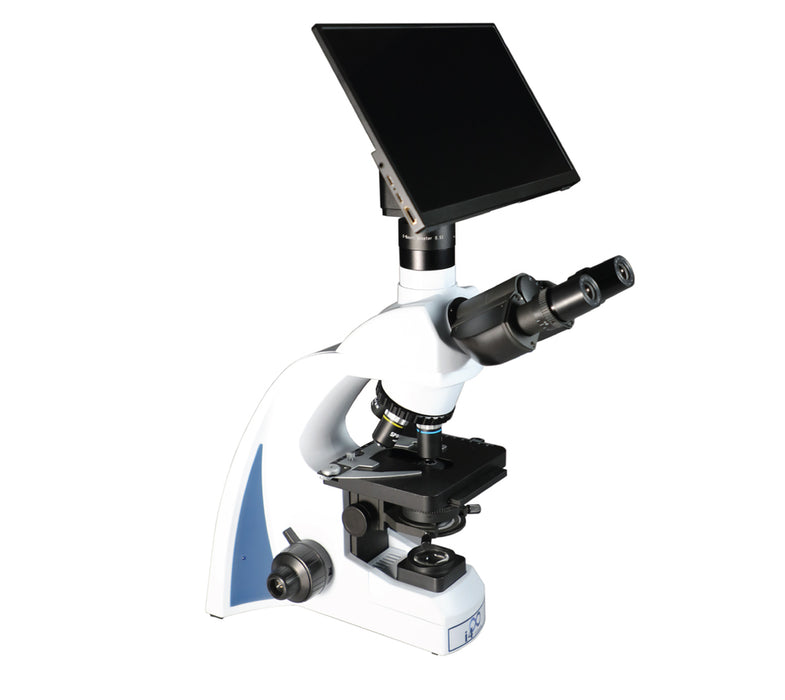 LW Scientific Innovation Trinocular Microscope with BioVID 1080+ Camera and 13" Monitor Body