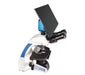 LW Scientific Innovation Trinocular Microscope with BioVID 1080+ Camera and 13" Monitor Left Side Profile of Body  