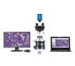 LW Scientific Innovation Trinocular with BioVID 1080+ Microscope Camera and Monitor