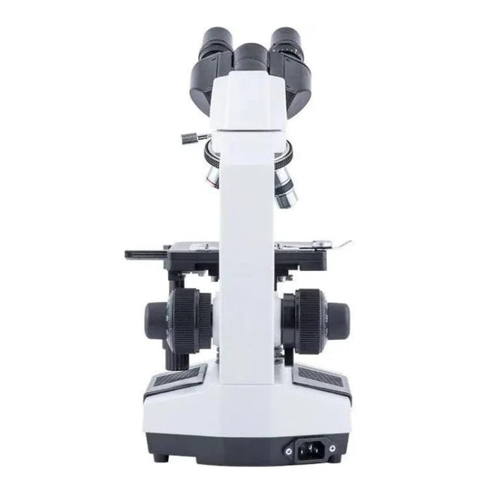 LW Scientific Revelation III Binocular Microscope with 4 DIN Achromatic Objectives - Back View Profile