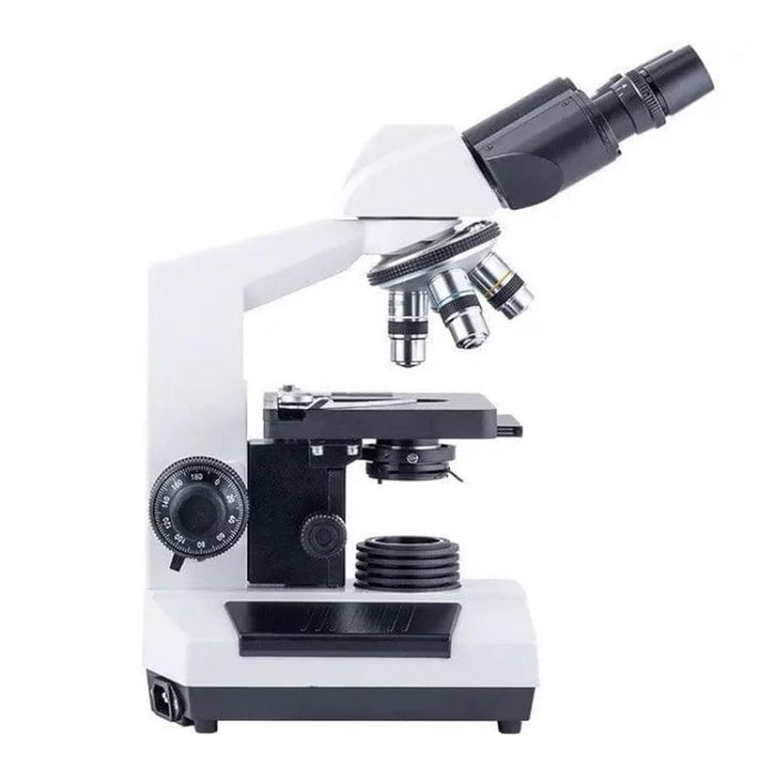 LW Scientific Revelation III DIN - 4 Objective Microscope -  Binocular Body Left Side View Profile