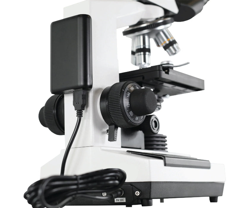 LW Scientific Revelation III DIN - 4 Objective Microscope Rechargeable Battery