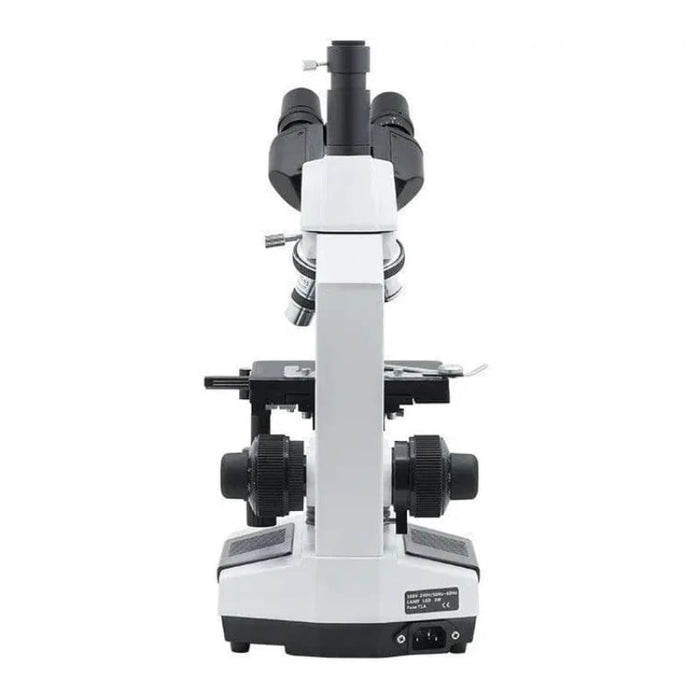 LW Scientific Revelation III Trinocular Microscope with 4 DIN Plan Objectives - Back View Profile