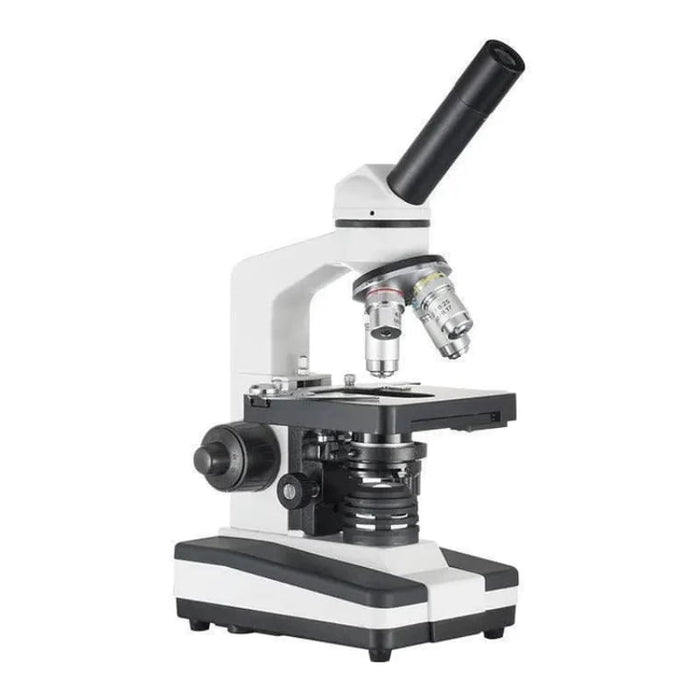 LW Scientific Student PRO - LED with 3 Objectives and Teaching Head Microscope - Body Left Side Profile
