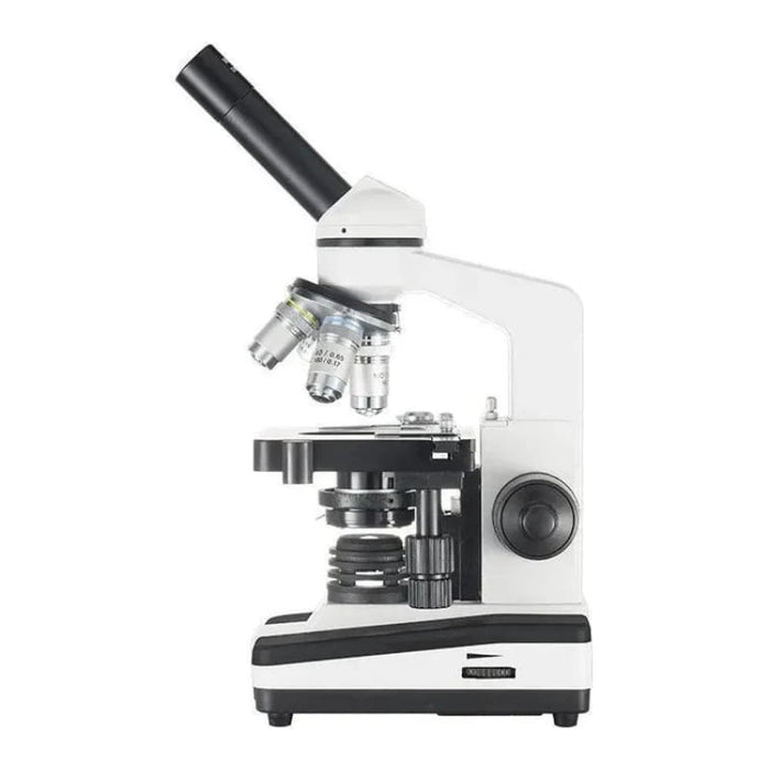 LW Scientific Student PRO - LED with 3 Objectives and Teaching Head Microscope - Body Right Side Profile