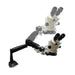 LW Scientific Z4 Zoom System Trinocular Stereoscope on Pneumatic Flex Arm