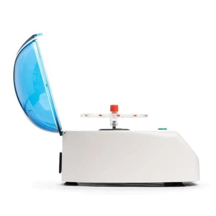 LW Scientific ZipCombo Centrifuge with 12-Place Microhematocrit Rotor - Side View Profile Lid Open