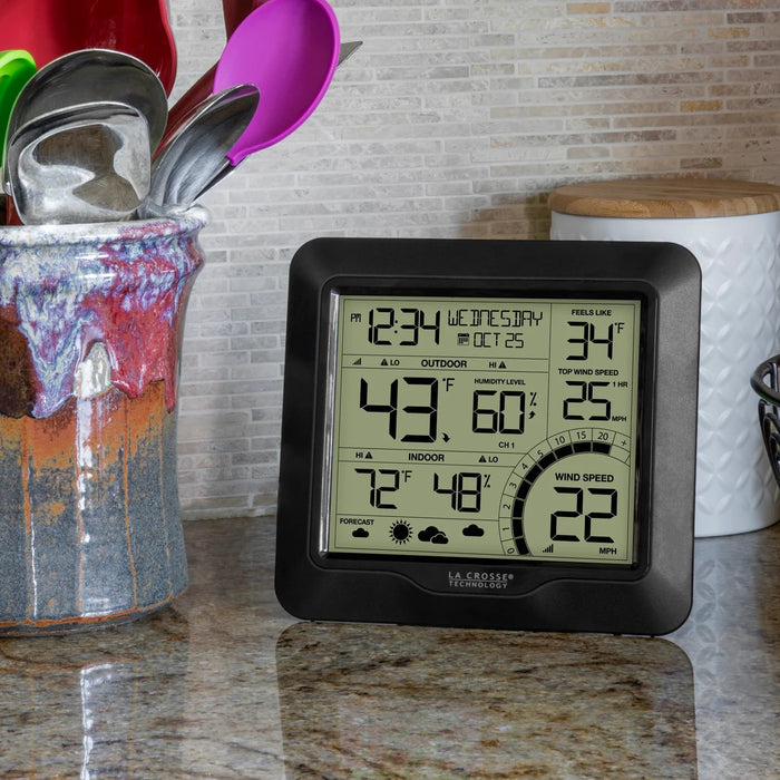 La Crosse Technology 327-1417BW Wind Speed Weather Station Indoors