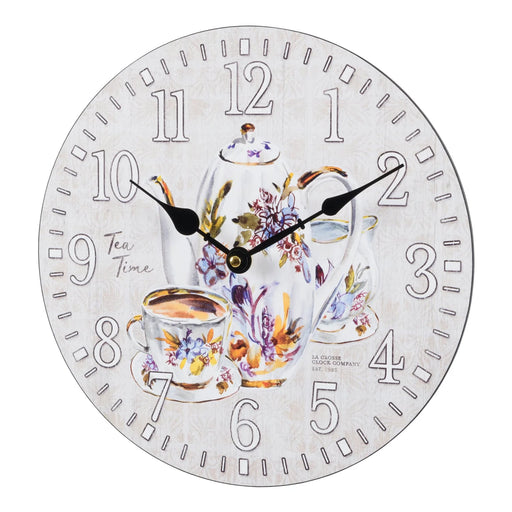 La Crosse Technology 404-2631T 12 inches Teatime Wall Clock Body Side Profile Left