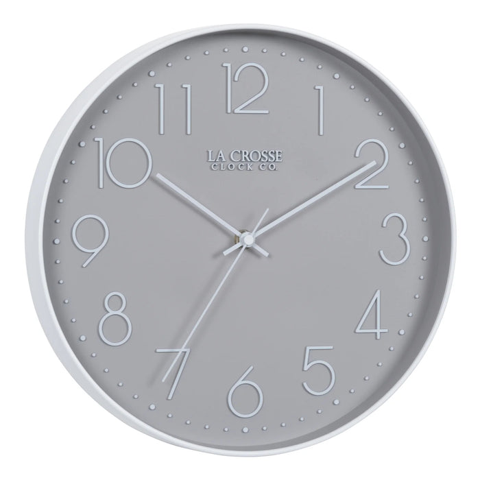 La Crosse Technology 404-3831 12-inch Paxton Analog Wall Clock Body Front Profile