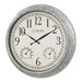 La Crosse Technology 433-3236 14-inch Silas In/Outdoor Wall Clock with Temp and Humidity Body Side Profile Left