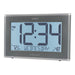 La Crosse Technology 513-21867 -INT Jumbo Atomic Wall Clock with Indoor Temp, Humidity and Backlight Body Side Profile Left