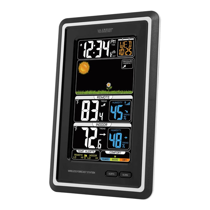 La Crosse Technology S88907 Wireless Color Weather Station Body Side Profile Left