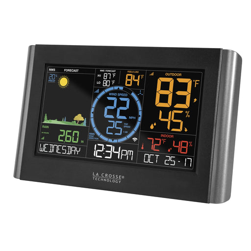 La Crosse Technology V22-WRTH Complete Personal Remote Monitoring Weather Station Body Side Profile Left