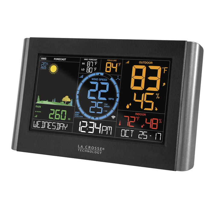 La Crosse Technology V22-WRTH Complete Personal Remote Monitoring Weather Station Body Side Profile Left