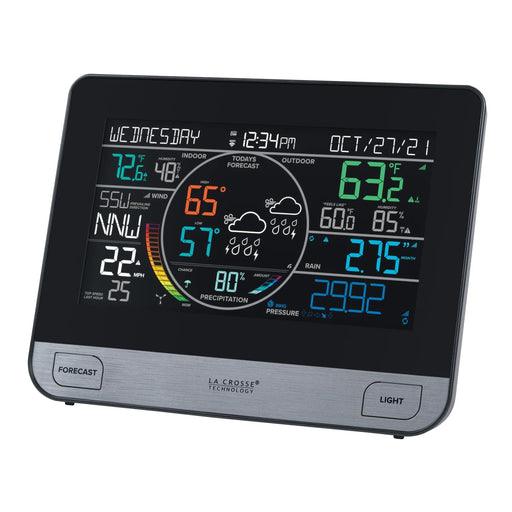 La Crosse Technology V61 (C75716) Complete Personal Remote Monitoring Wi-Fi Weather Station Body Side Profile Left